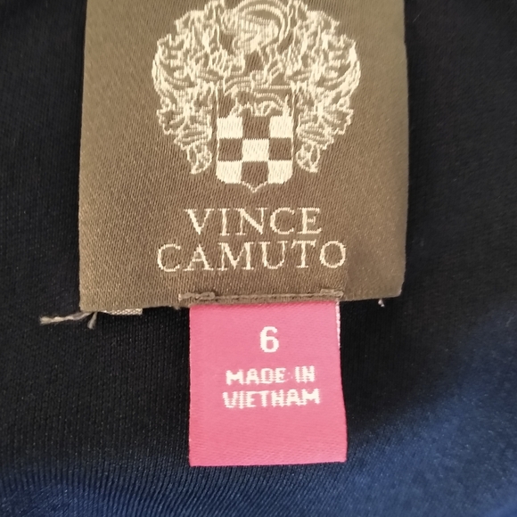 Vince Camuto Navy Colorblock Sleeveless Wide-Leg Jumpsuit Sz 6 Pink Red - Picture 12 of 14